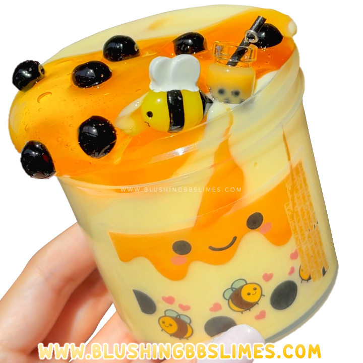 Honey Milk Bubble Tea BlushingBB Slimes