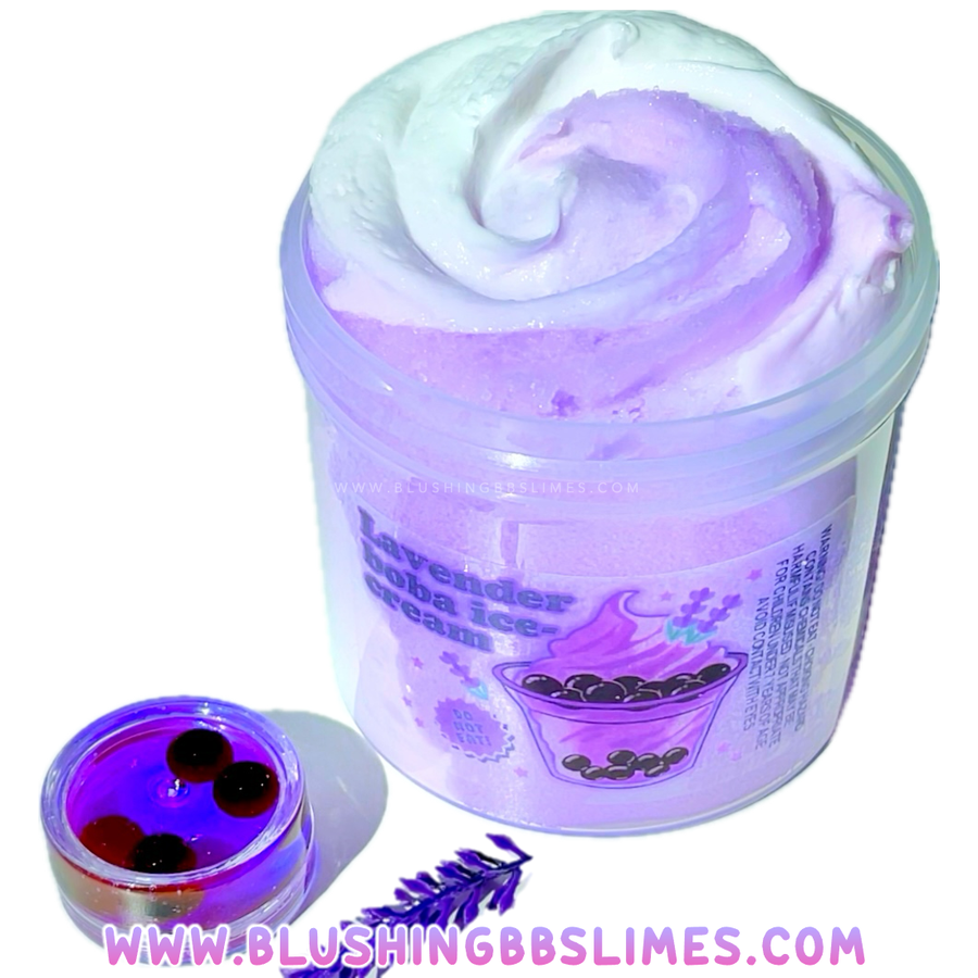 Lavender Boba Ice-Cream