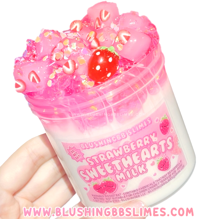 NEW! Strawberry Sweethearts Milk